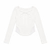 LACE RIBBON RIB TEE