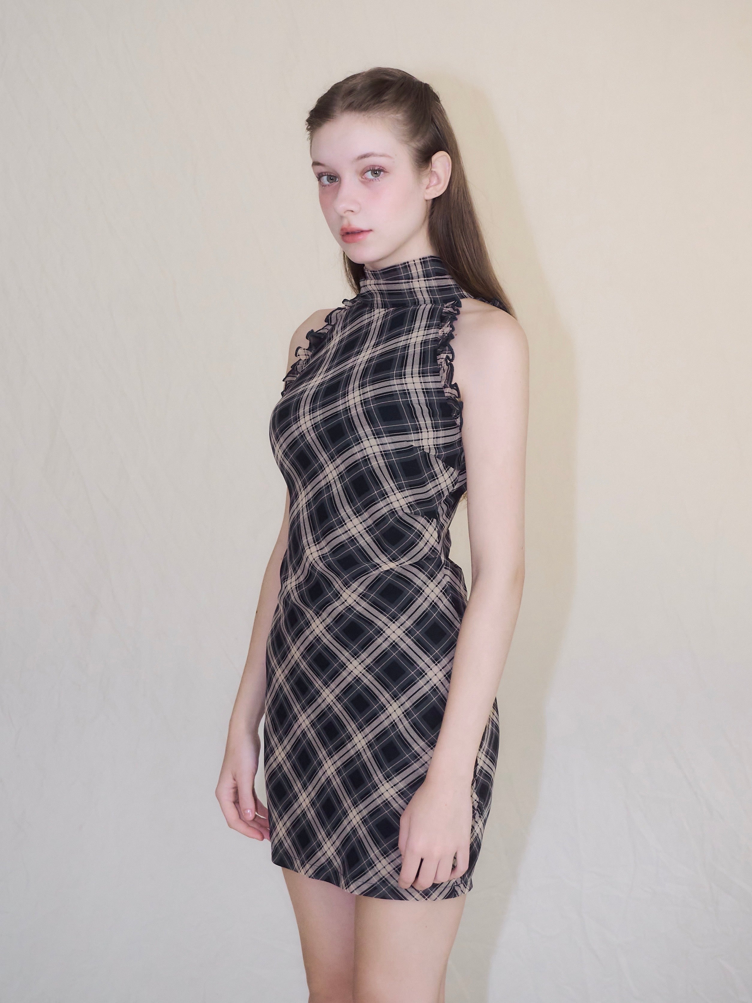 yilonイロン | DOLCE CHECK OP ネイビー Dolce check op – YILON