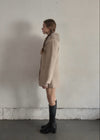 Fur collar classical coat
