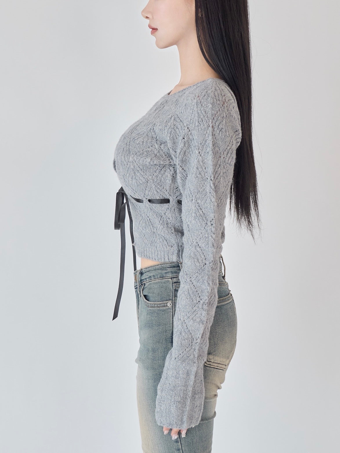 YILON JOLI FILLE CARDIGAN グレー カーディガン Joli Fille cardigan – YILON
