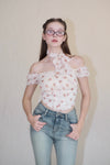 Little flower chiffon blouse