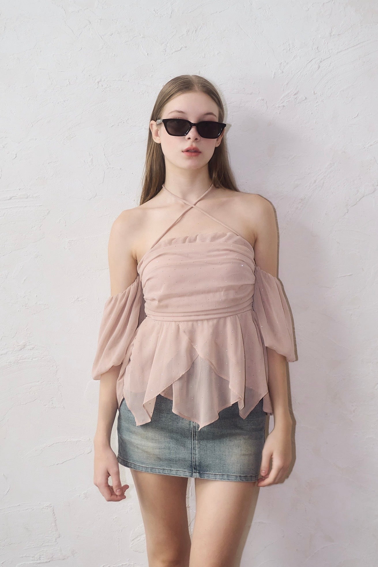 Bijou offshoulder blouse – YILON