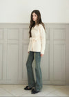WAIST TIE KNIT JACKET