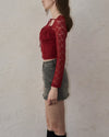 Flower lace blouse