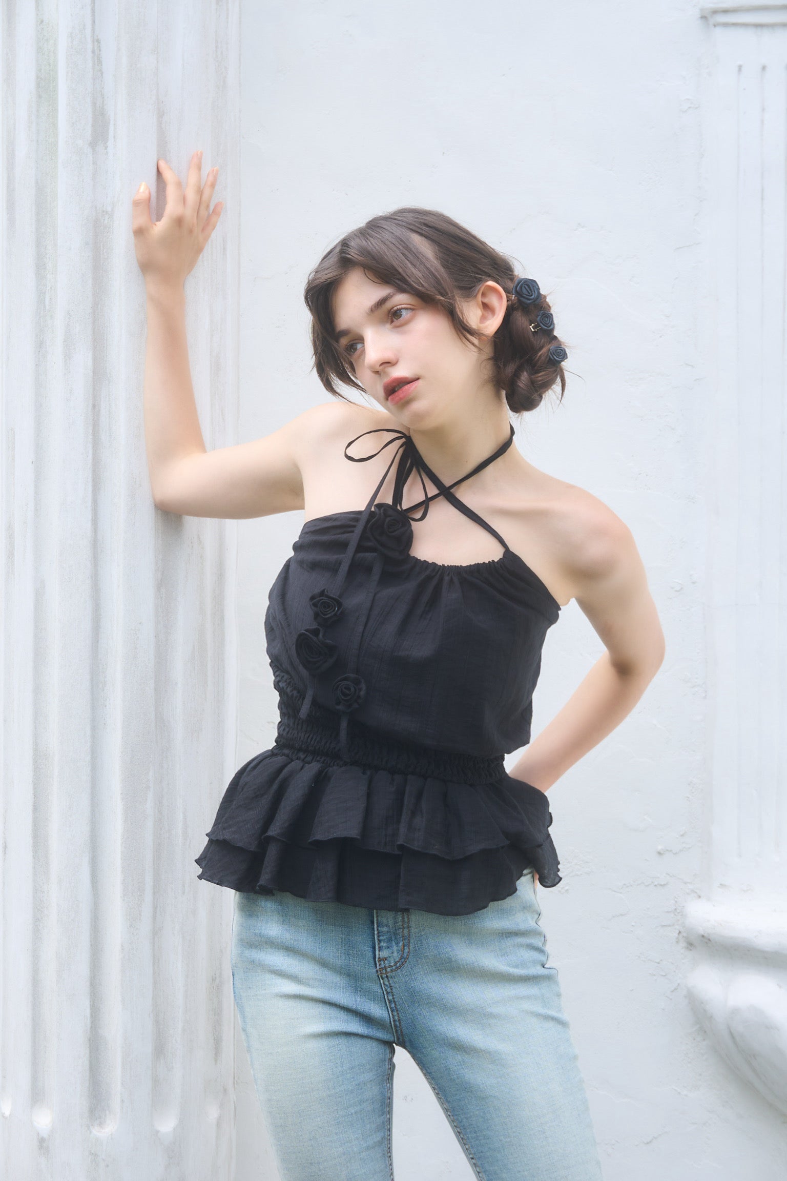 French rose blouse – YILON