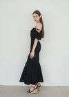 FEMININE COTTON MERMAID DRESS