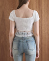 RIBBON LACE TEE