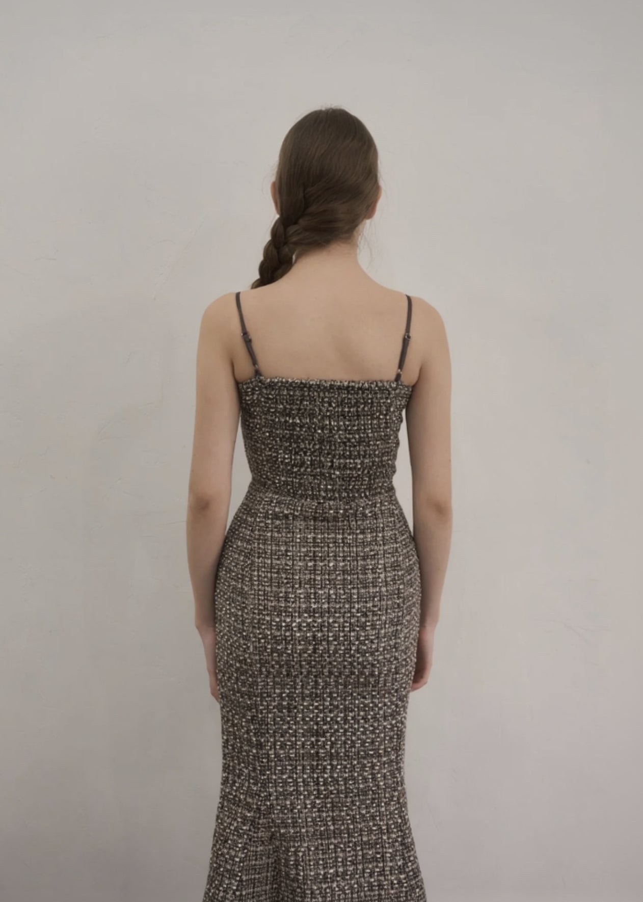 Tweed lace mermaid dress – YILON