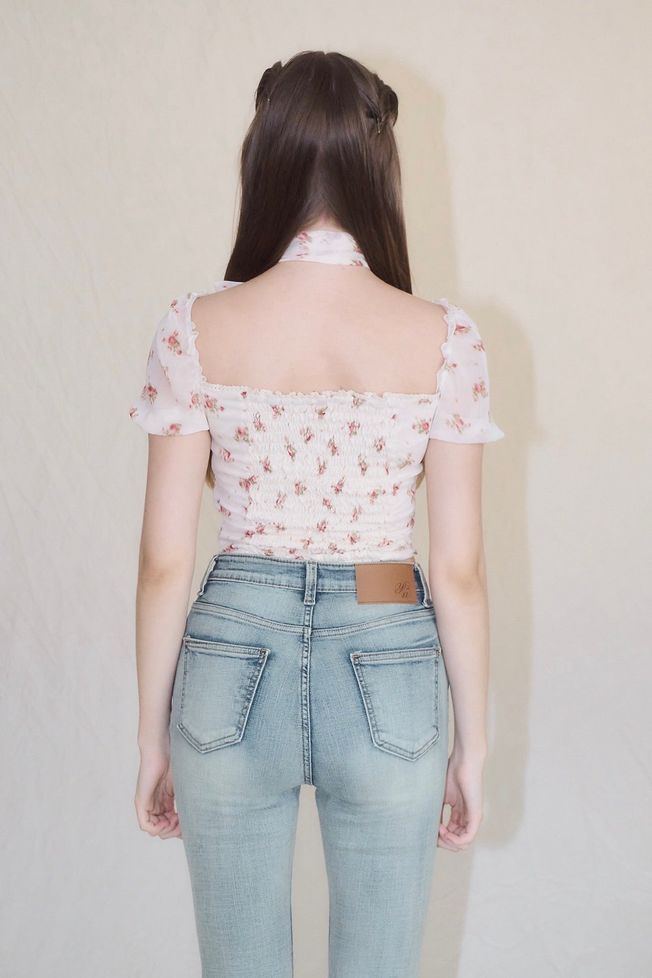 Little flower chiffon blouse – YILON