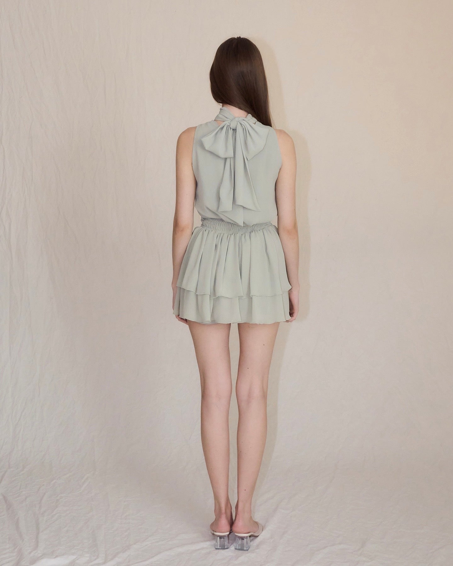 ワンピース YILON Bijou chiffon setup YILON イロン MADE Bijou chiffon setup - メルカリ