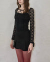 Flower lace blouse