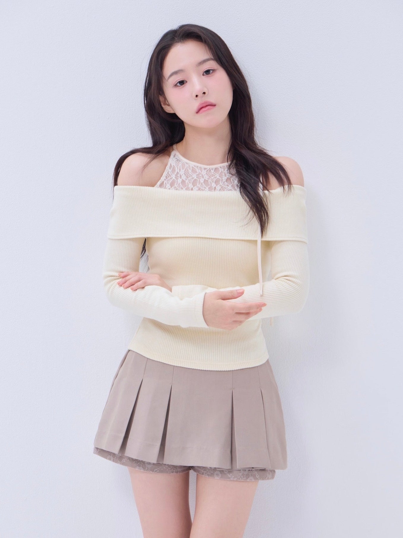 Lace pleats pants skirt – YILON