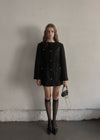 Fur collar classical coat