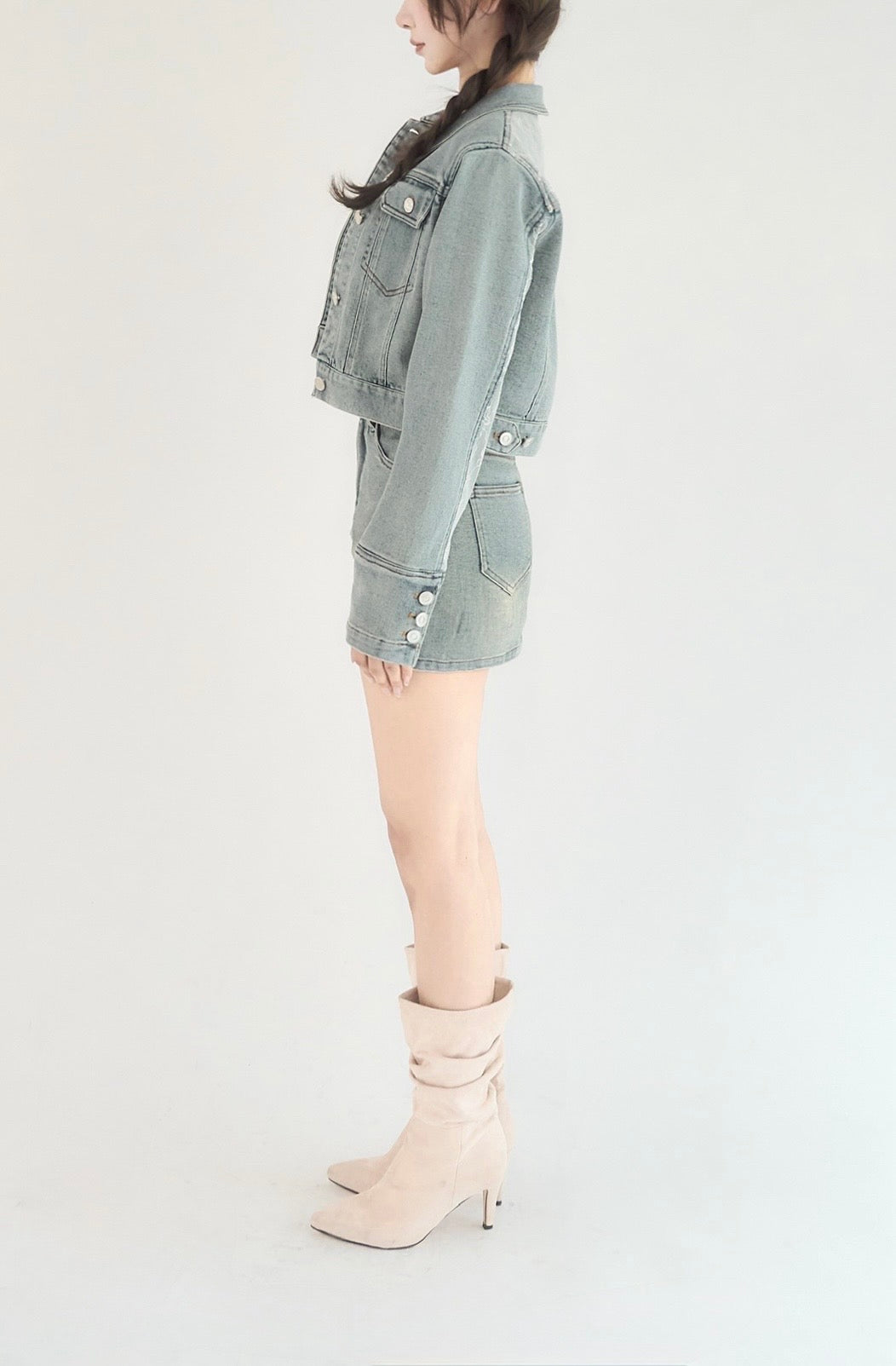 ジャケット・アウター yilon BLOSSOM LACE DENIM JACKET Blossom lace denim jacket – YILON