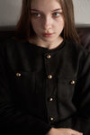 Crop suède jacket