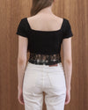 RIBBON LACE TEE