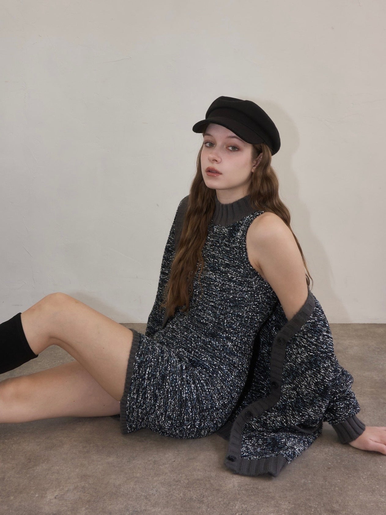Mix yarn knit one-piece – YILON