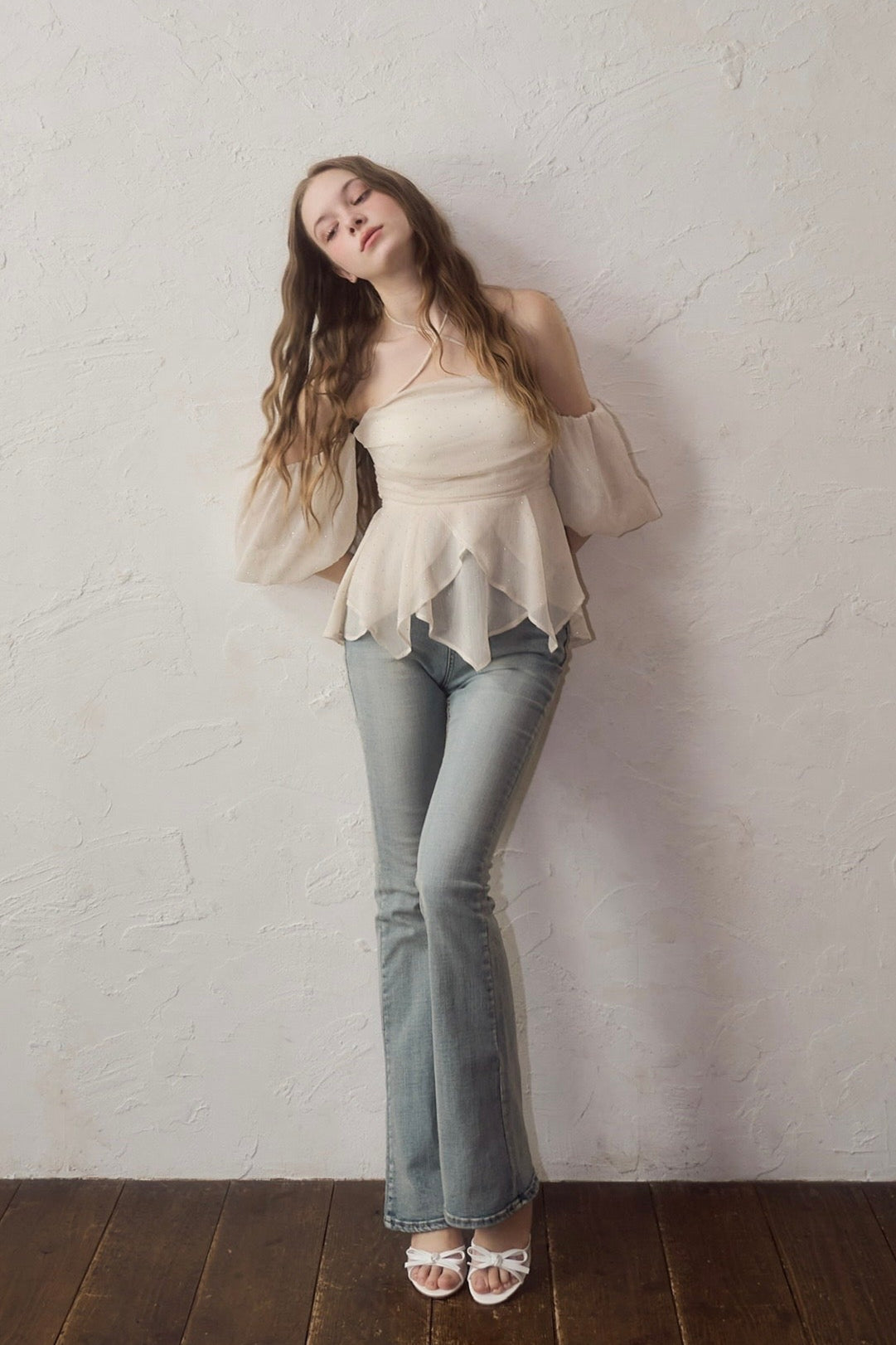 トップス YILON BIJOU OFFSHOULDER BLOUSE Bijou offshoulder blouse – YILON