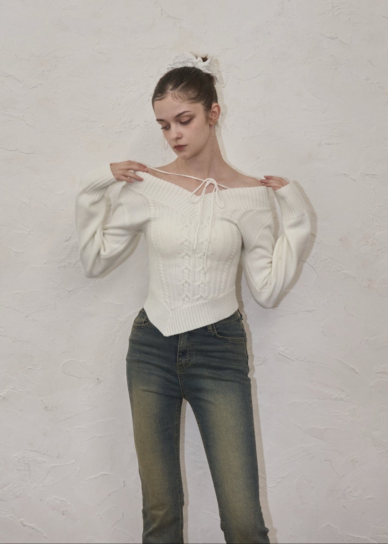 YILON イロン RIBBON CAMI SET TOPS WHITE YILON イロン RIBBON CAMI SET TOPS WHITE YILON イロン RIBBON CAMI