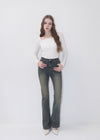 Gather lace tee