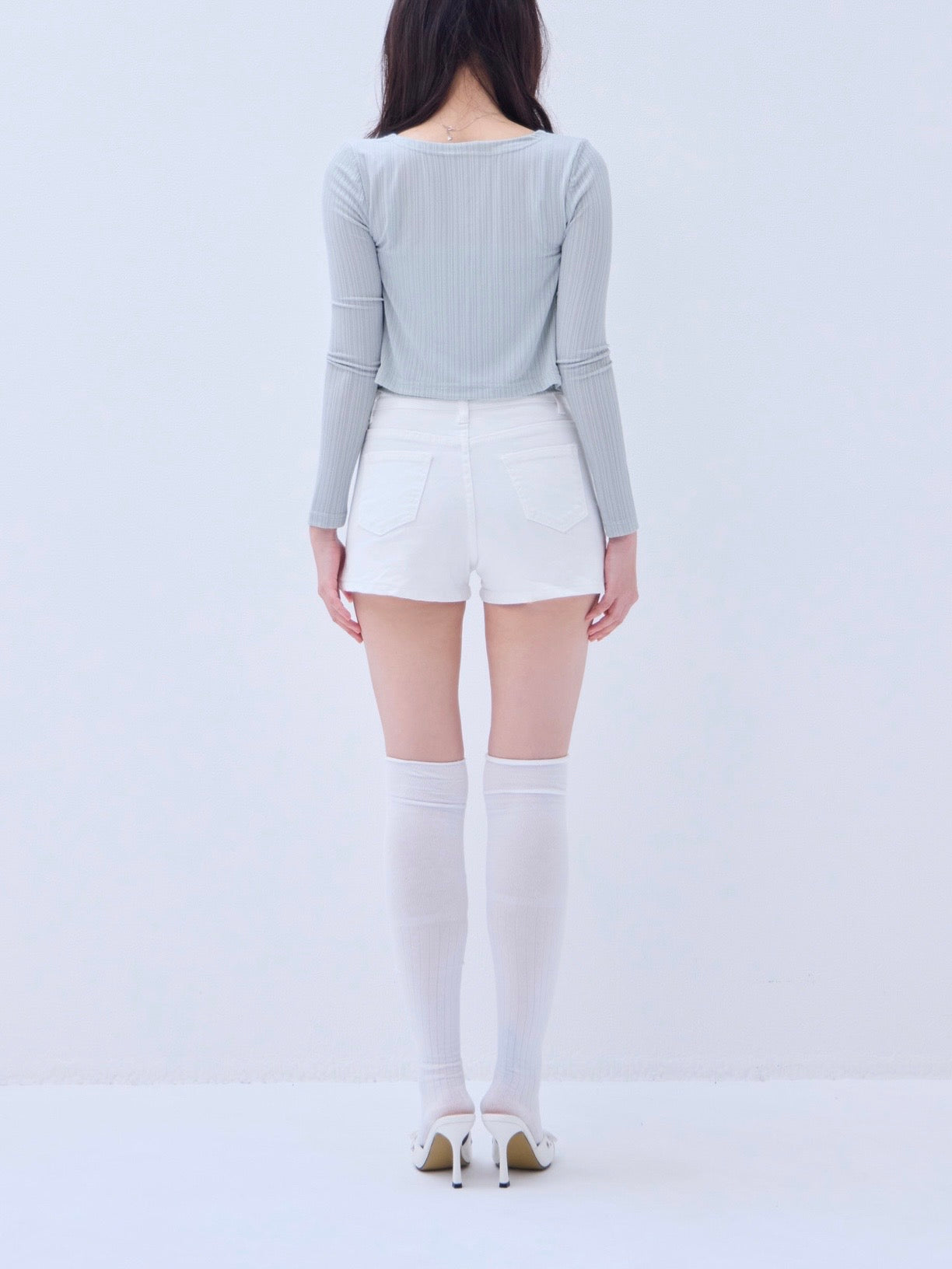 YILON イロン RIBBON CAMI SET TOPS WHITE Ribbon cami set tops – YILON