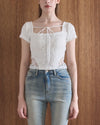 RIBBON LACE TEE