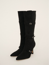 Strap belt long boots
