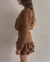 Crop suède jacket