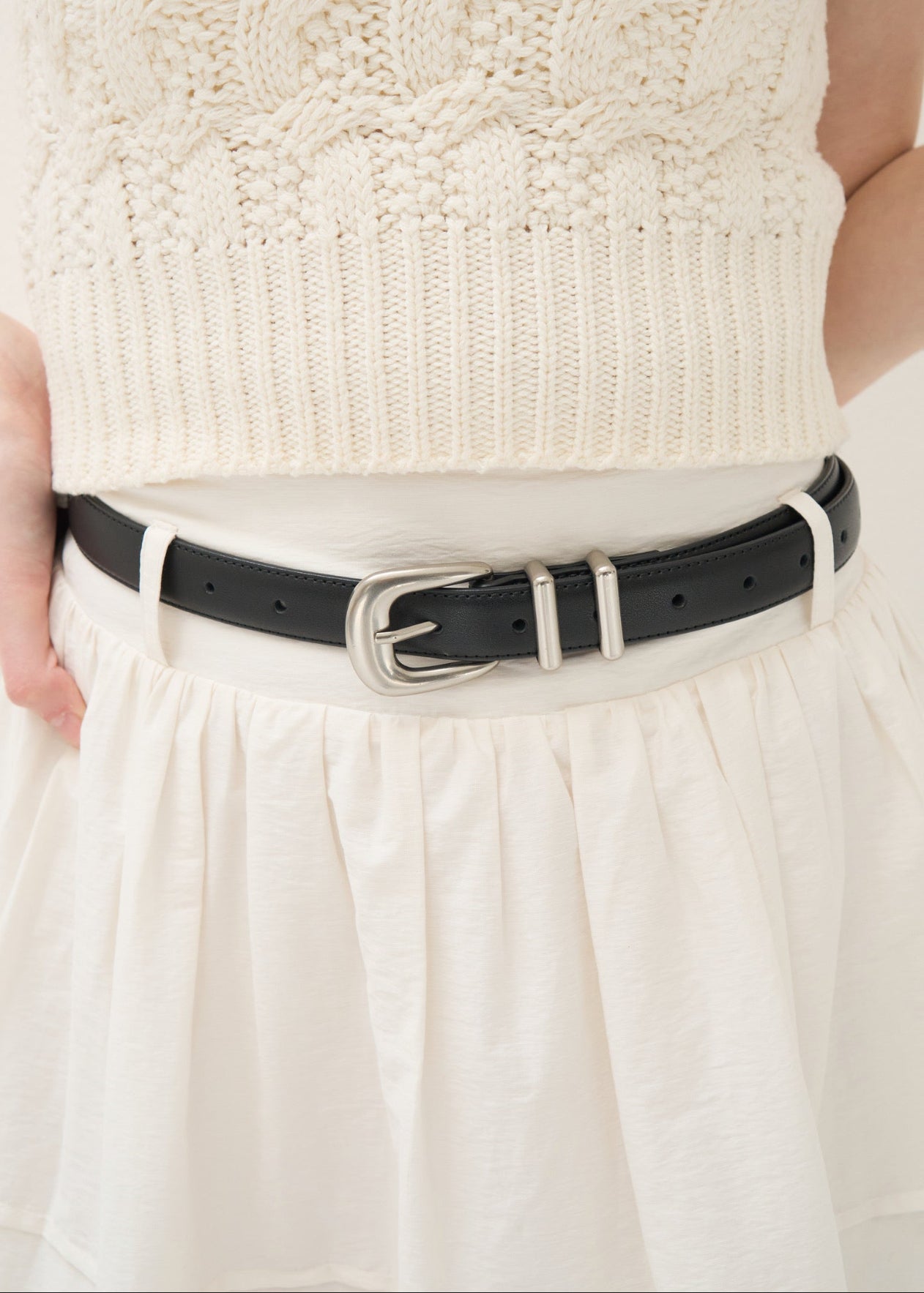 スカート yilon COTTON LACE SKIRT WHITE COTTON LACE SKIRT – YILON