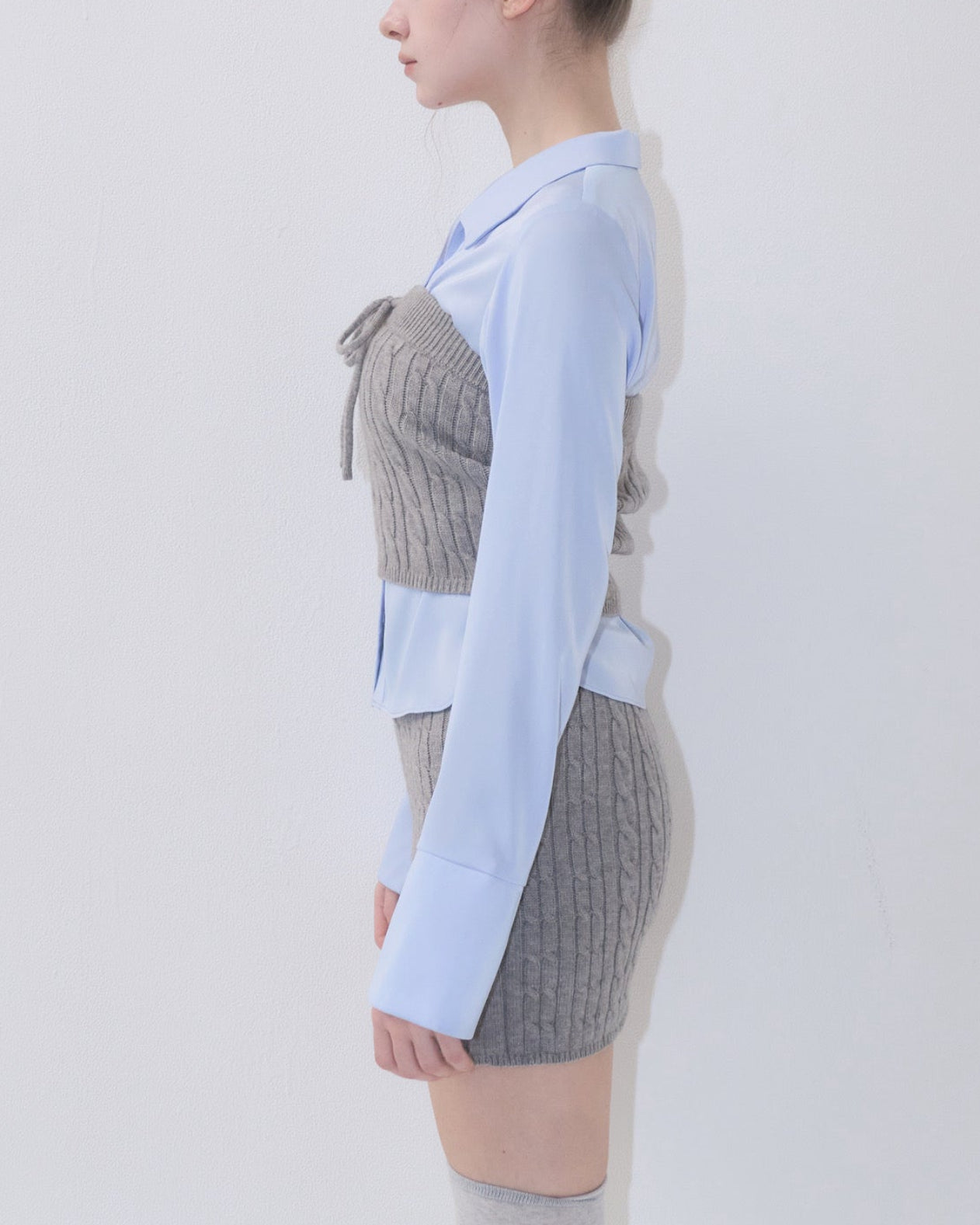 Cable bustier layered Set – YILON