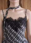 CHIFFON CHECK ELEGANT OP
