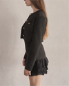Crop suède jacket