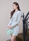 SUMMER KNIT BORDER CARDIGAN