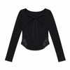 LACE RIBBON RIB TEE
