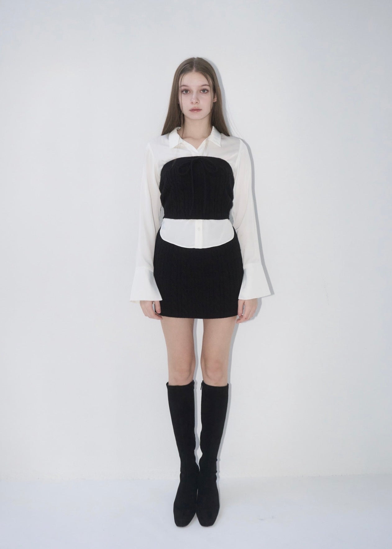 Cable bustier layered Set – YILON