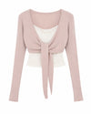 LACE LAYERED KNIT