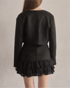 Crop suède jacket