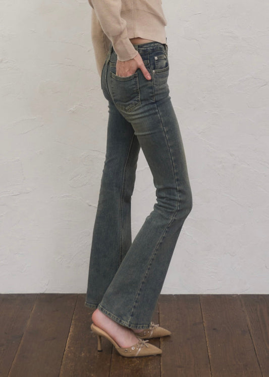WARM SEMI FLARE DENIM