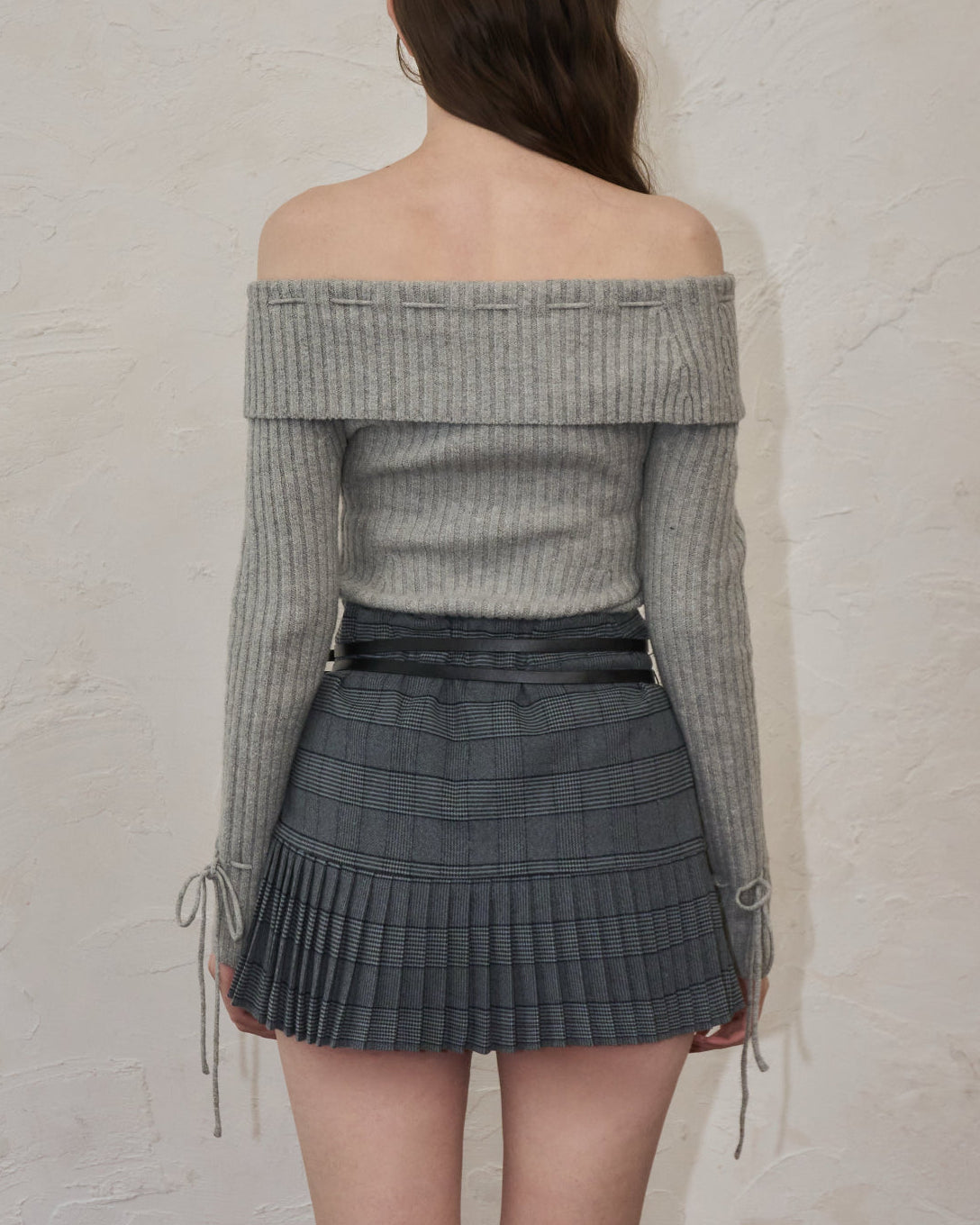 Belt check mini skirt – YILON