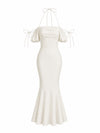 FEMININE COTTON MERMAID DRESS