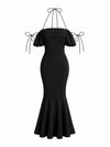 FEMININE COTTON MERMAID DRESS