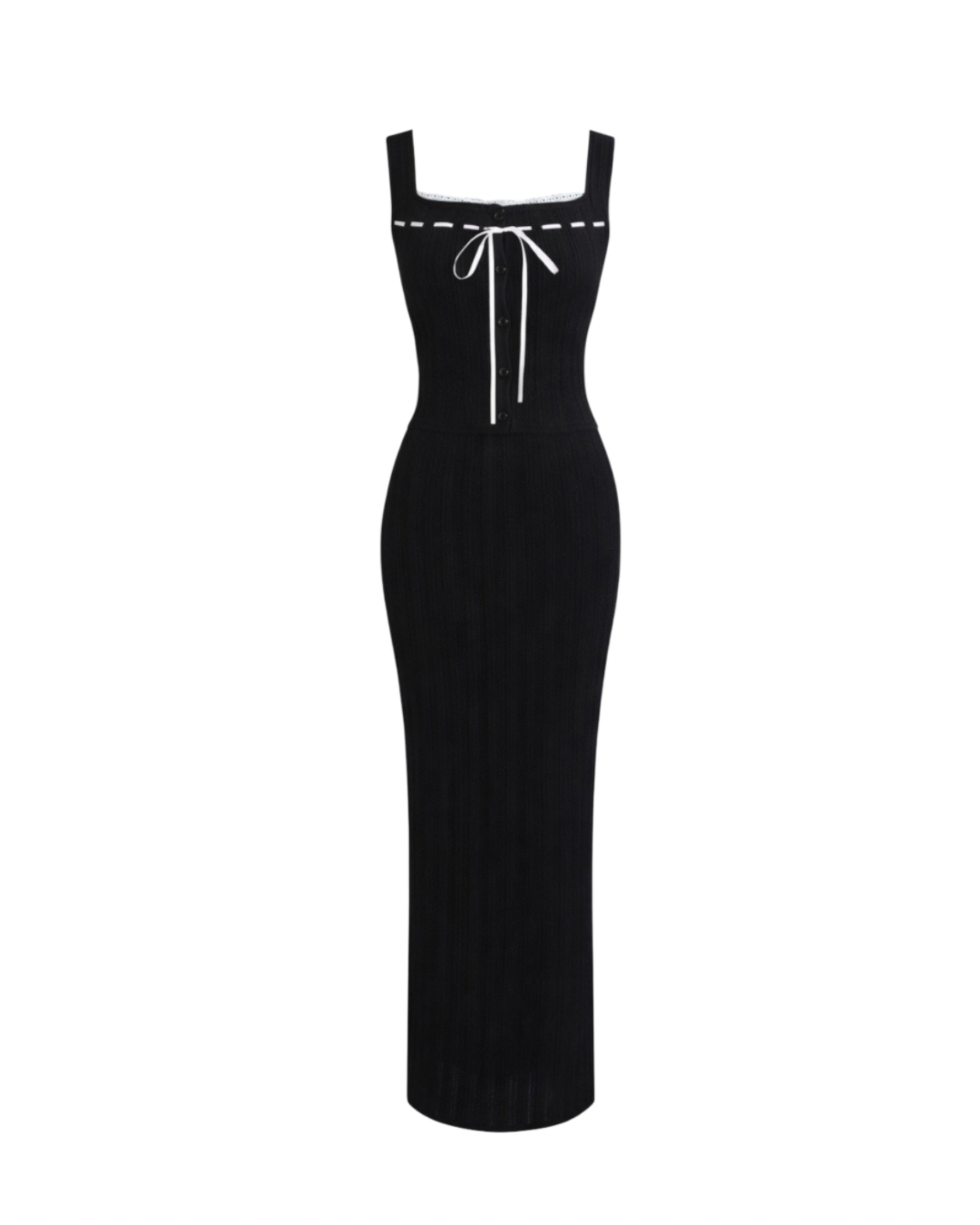 ワンピース yilon BICOLOR RIBBON KNIT SETUP BICOLOR RIBBON KNIT SETUP – YILON